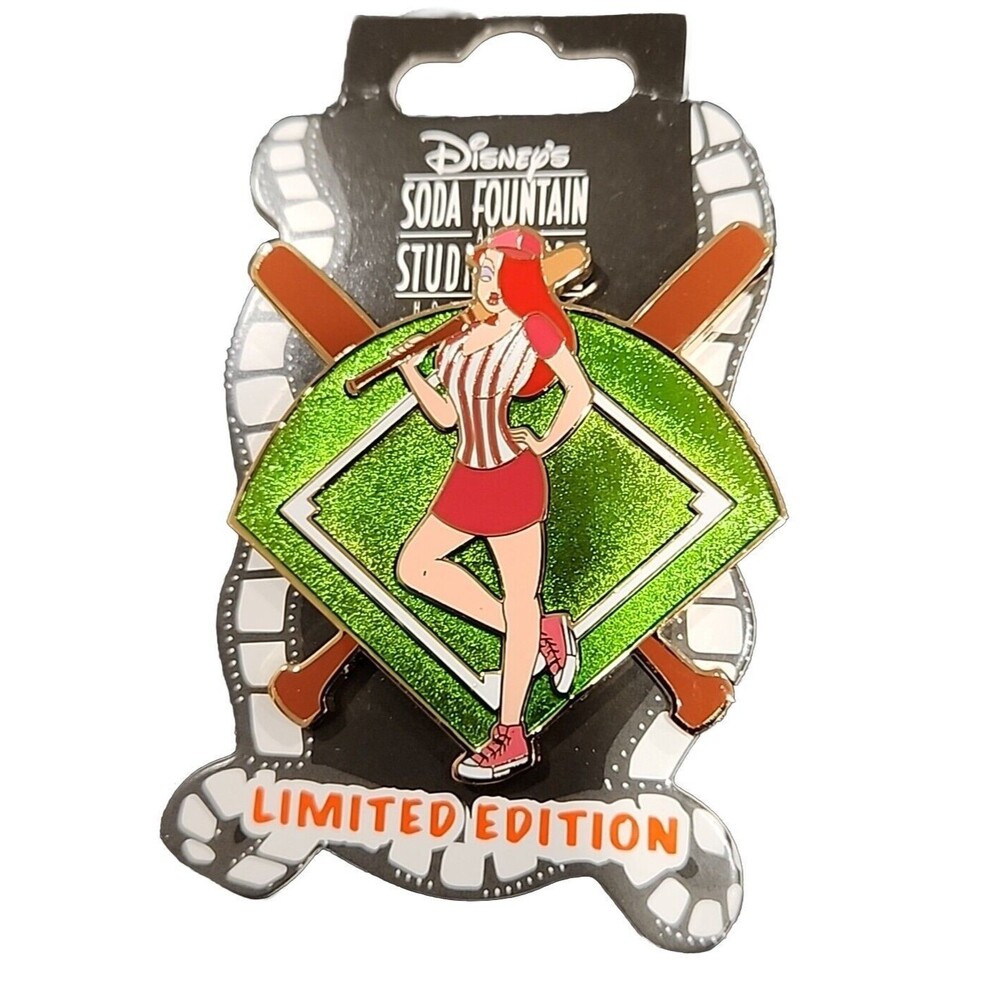Disney Pin Jessica Rabbit Baseball Batting Stance Playing Ball‎ DSF LE 300 97072